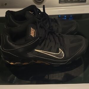 Nike Black and Gold Athletic Shoes